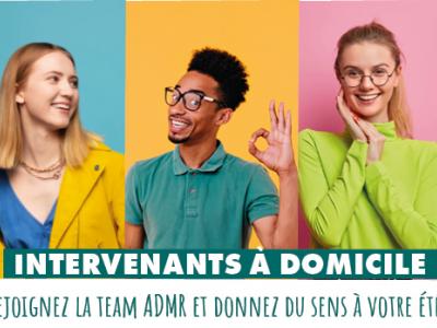 Job été ADMR 35 - recrutement intervenants à domicile sur tout le département de 'l'Ille-et-Vilaine